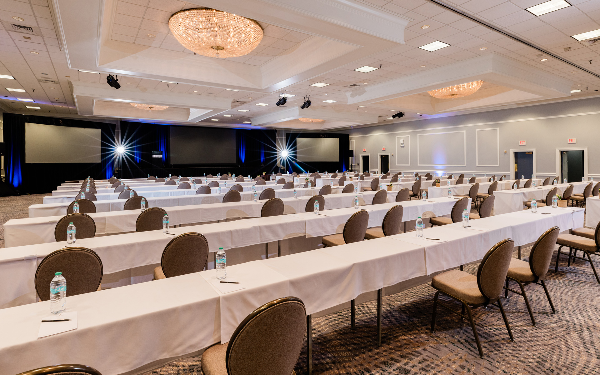 The ballroom in Stirling Hall